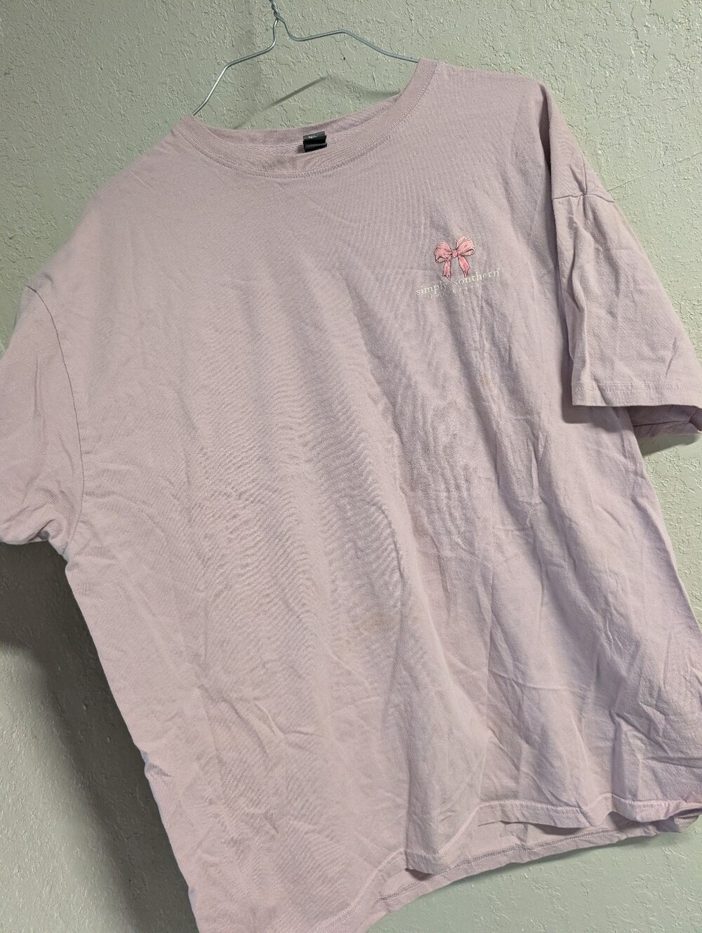 Simply Southern Pink 'God's Silliest Goose' Graphic Tee XL Pink Whimsy Basic Twe - Picture 7 of 7